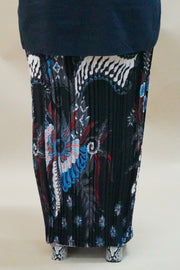 Pleated Batik Skirt