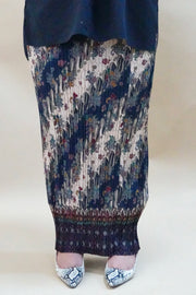 Pleated Batik Skirt