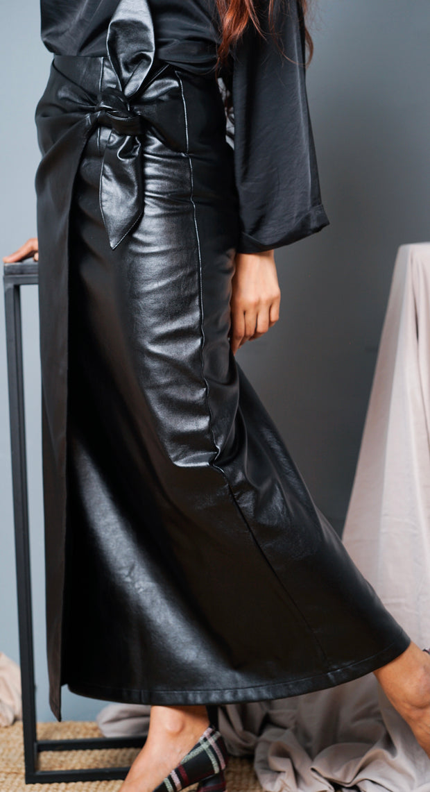 The Modest Vegan Leather Skirt