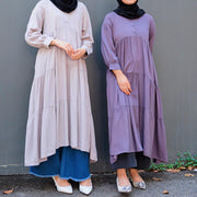 Rayon Tiered Dress