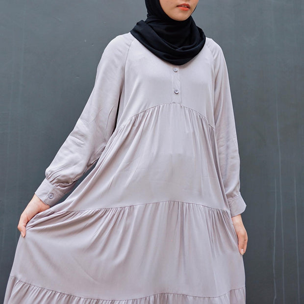 Rayon Tiered Dress