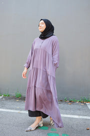 Rayon Tiered Dress