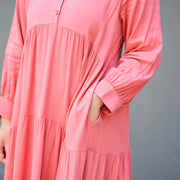 Rayon Tiered Dress