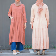 Rayon Tiered Dress